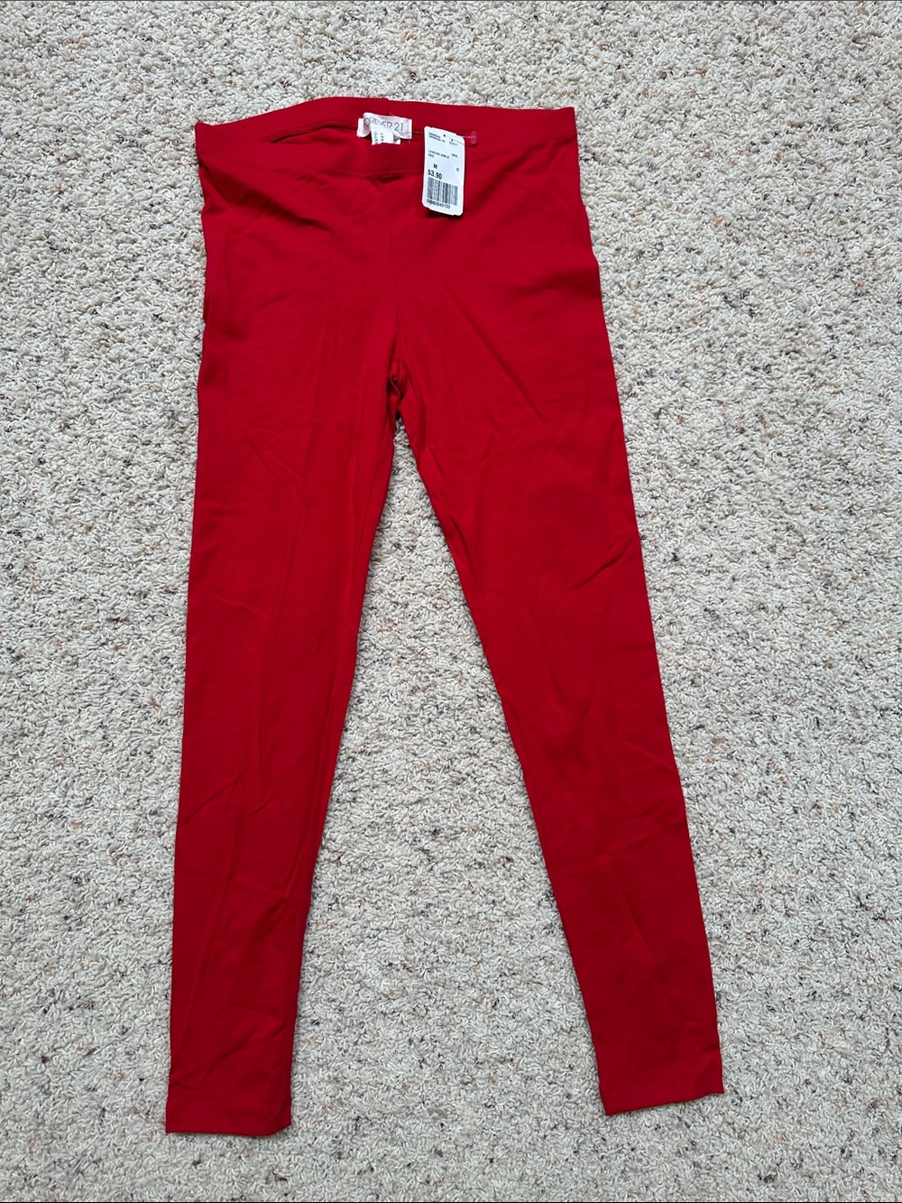 Forever 21 Kids Red Leggings (Free with a purchase of $10 or more)